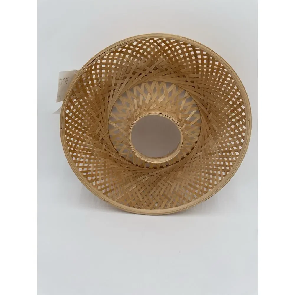 IKEA Round Serving Basket Bamboo Crackers Breads Chips Or Wall Display Basket